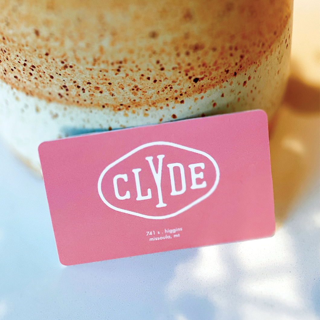 Physical Clyde Coffee Gift Card